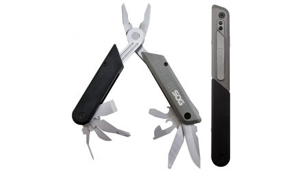 купите Мультитул SOG Baton Q3 / ID1021 (пассатижи, клинок, стамеска, открывашки, напильник, отвертки, шило) в Саратове