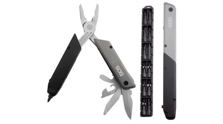 купите Мультитул SOG Baton Q4 / ID1031 (пассатижи, открывашки, напильник, клинок, бит-драйвер) в Саратове
