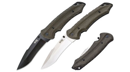 купите Нож складной SOG Kiku Folder Large Satin и Black TiNi / KU1011 - KU1012 в Саратове