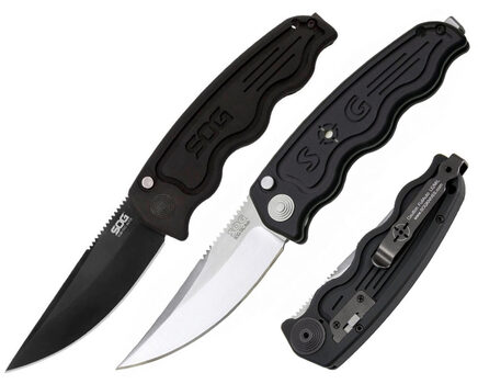Купите автоматический нож SOG TAC Automatic Satin и Black TiNi (ST01 - ST02) в Саратове в нашем интернет-магазине