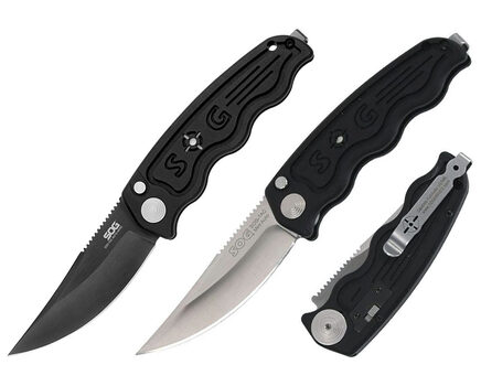 Купите автоматический складной нож SOG-TAC Mini Auto Satin и Black TiNi (ST10 - ST11) в Саратове в нашем интернет-магазине