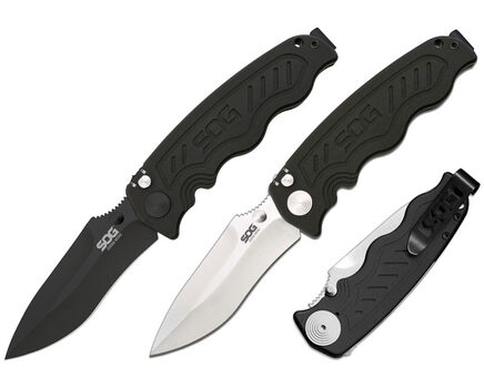 Купите полуавтоматический складной нож SOG Zoom Mini Satin и Black TiNi (ZM1001 - ZM1002) в Саратове в нашем интернет-магазине