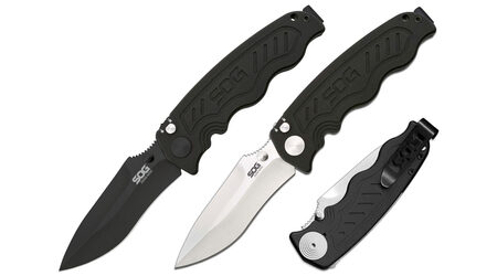 купите Полуавтоматический складной нож SOG Zoom Mini Satin и Black TiNi / ZM1001 - ZM1002 в Саратове