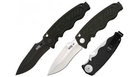 купите Полуавтоматический складной нож SOG Zoom Spring Assisted Satin и Black TiNi / ZM1011 - ZM1012 в Саратове