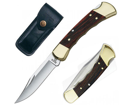 Купите складной нож Buck 110 Folding Hunter с выемками под пальцы 420HC 0110BRSFG в Саратове в нашем интернет-магазине