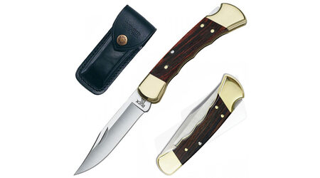 купите Нож складной Buck 110 Folding Hunter с выемками под пальцы 420HC / 0110BRSFG в Саратове