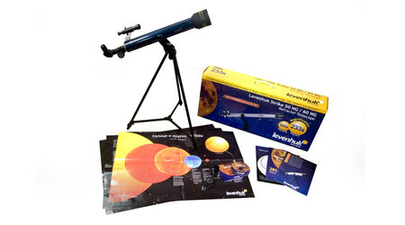 купите Детский телескоп Levenhuk Strike 50 NG (рефрактор, 50мм, F=600мм, 1:12) на азимутальной монтировке в Саратове