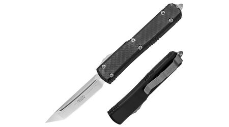 купите Автоматический выкидной нож Microtech Ultratech Tanto Contoured Chassis Carbon Fiber / 123-4CF в Саратове
