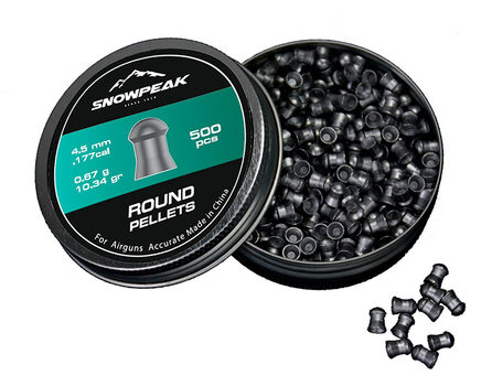 Купите cвинцовые пульки для пневматики SnowPeak Round Heavy калибр 4.5 мм в Саратове в нашем магазине